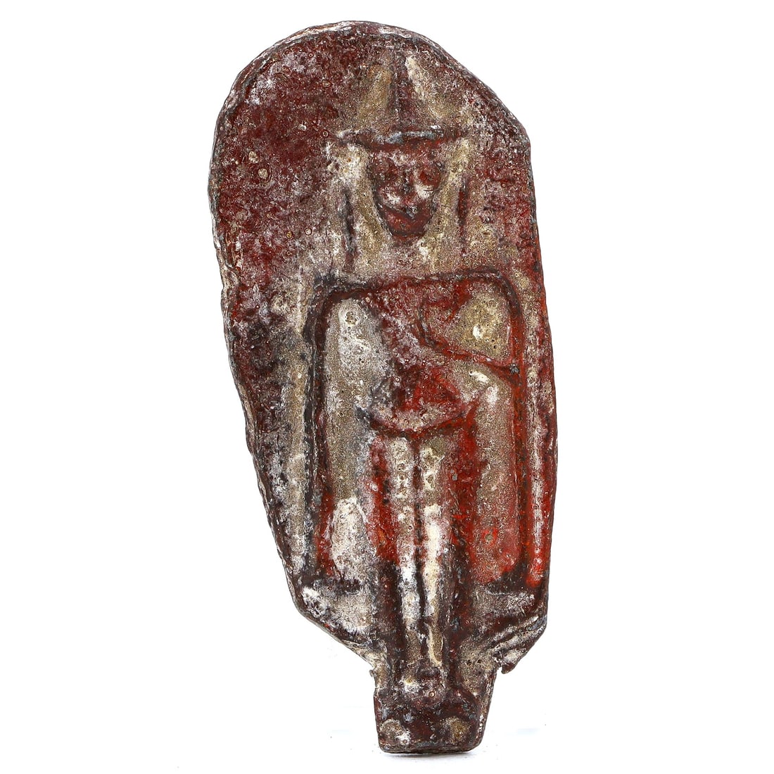 Southeast Asia Buddha Image Plaque: Antique Embodiment of Spiritual Elegance Circa 15th-17th century (1 of 2)