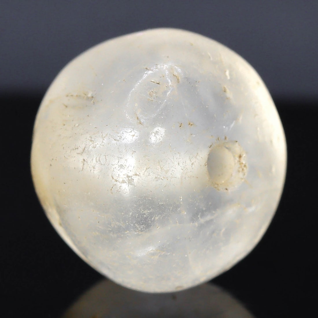 Ancient Bactrian Rock Crystal Bead: Captivating Beauty of a Bygone Era (Bactrian Epoch) (1 of 4)