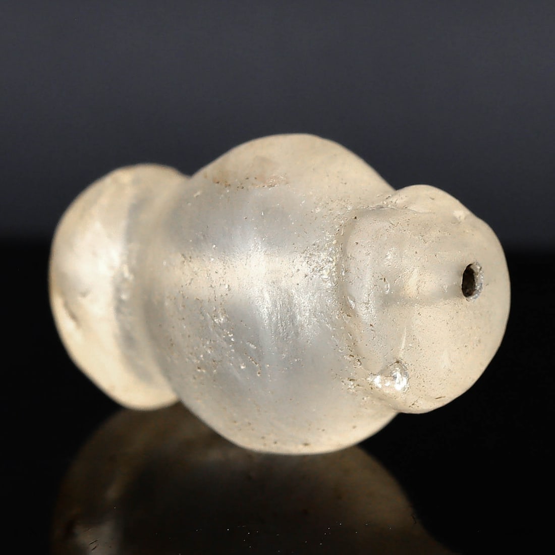 Ancient Rock Crystal Bead: Reflecting India's Magnificent Legacy (circa 500-1500 AD) (1 of 3)