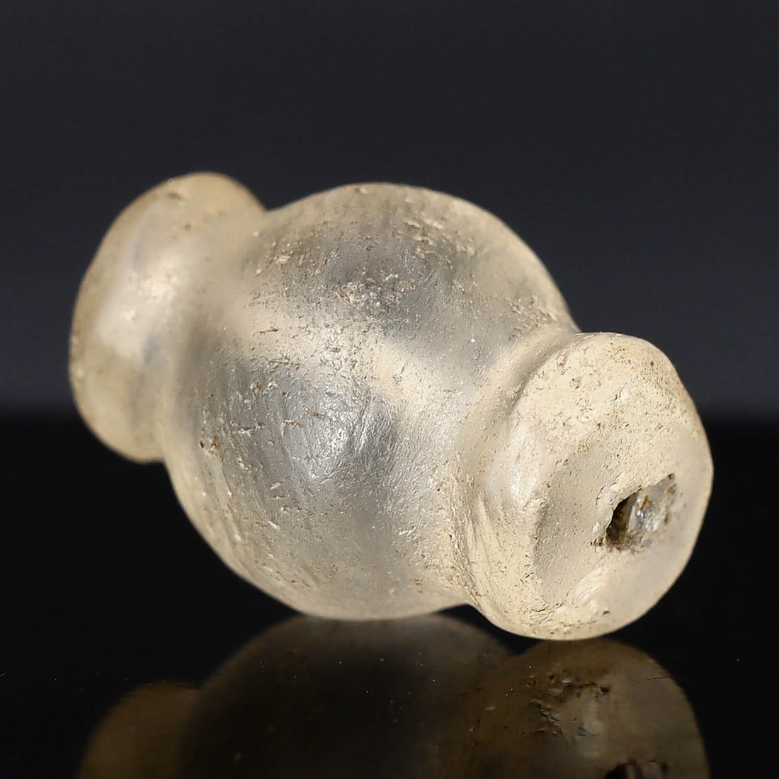 Ancient Rock Crystal Bead: Reflecting India's Magnificent Legacy (circa 500-1500 AD) (1 of 4)