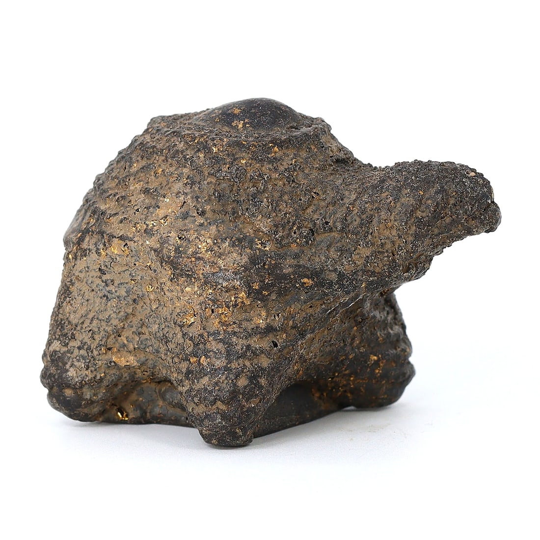 Ancient Southeast Asian Tortoise Figurine: Reflection of Buddhist Artistry (7th-9th Century AD): Dimension: 50x30mm Rarity Level: Highly Rare Given its Buddhist association and the distinct Southeast Asian craftsmanship, this figurine is a significant representation of an era filled with devotion