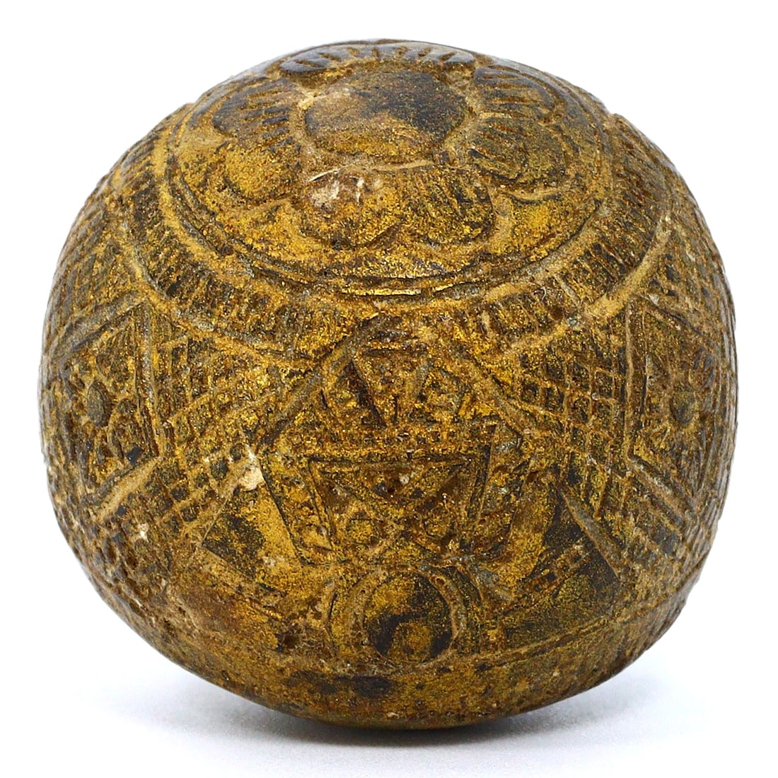 Antique Buddhist Ritual Amulet Ball: Mid-Century Thai Talisman (mid-1900s) (1 of 4)