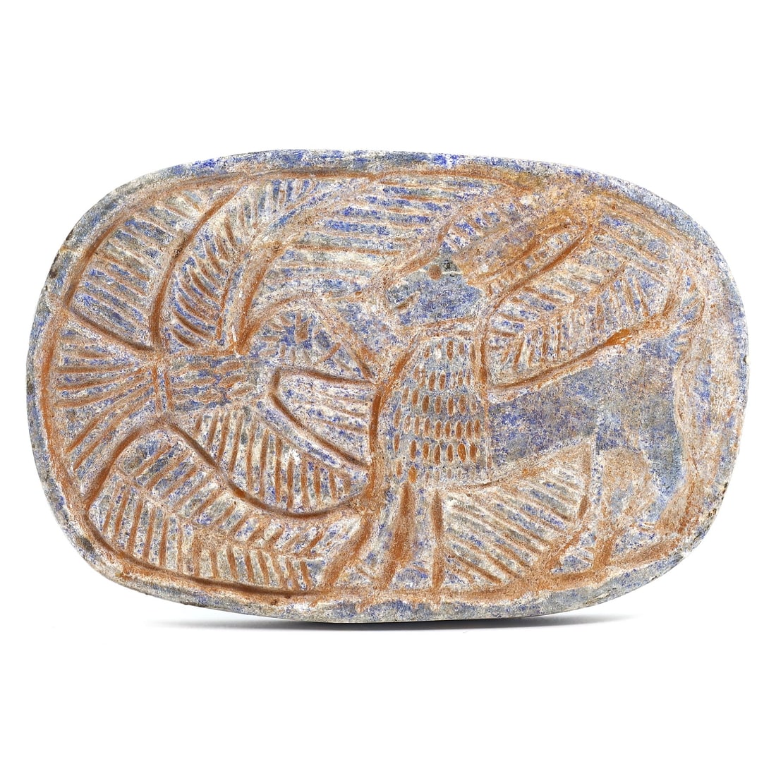 Captivating Mesopotamian Lapis Engraved Tablet - Symbol of Antiquity (3000-2800 BC) (1 of 2)