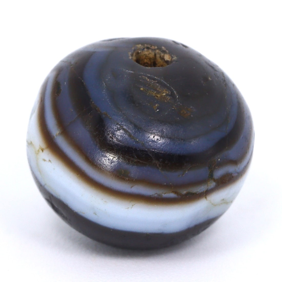 Ancient Sulemani Babagoria Art Eye Agate Dzi Bead: Symbol of Early Civilizations (700-500 BC) (1 of 4)