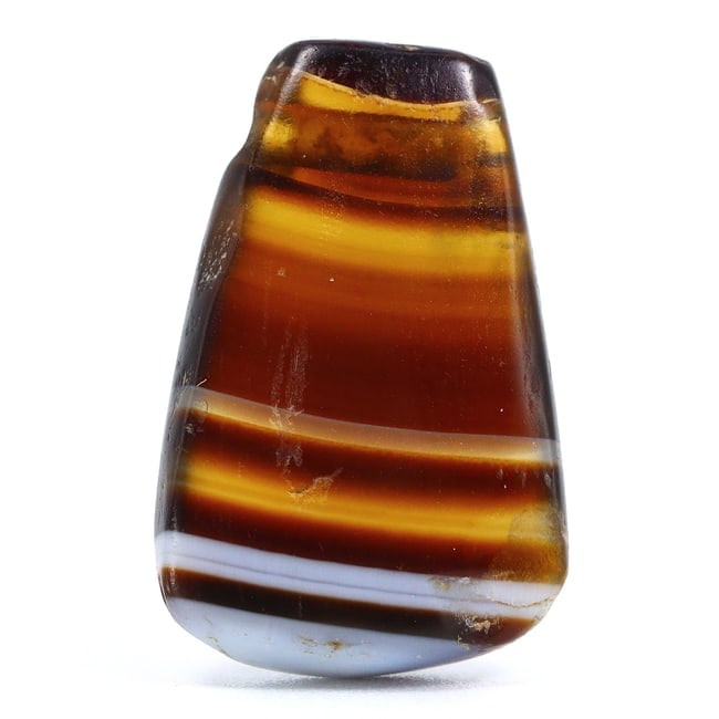 Ancient Banded Agate Drop Pendant Bead: Exquisite Artifact of the Roman Empire (27 BC-330 AD) (1 of 4)