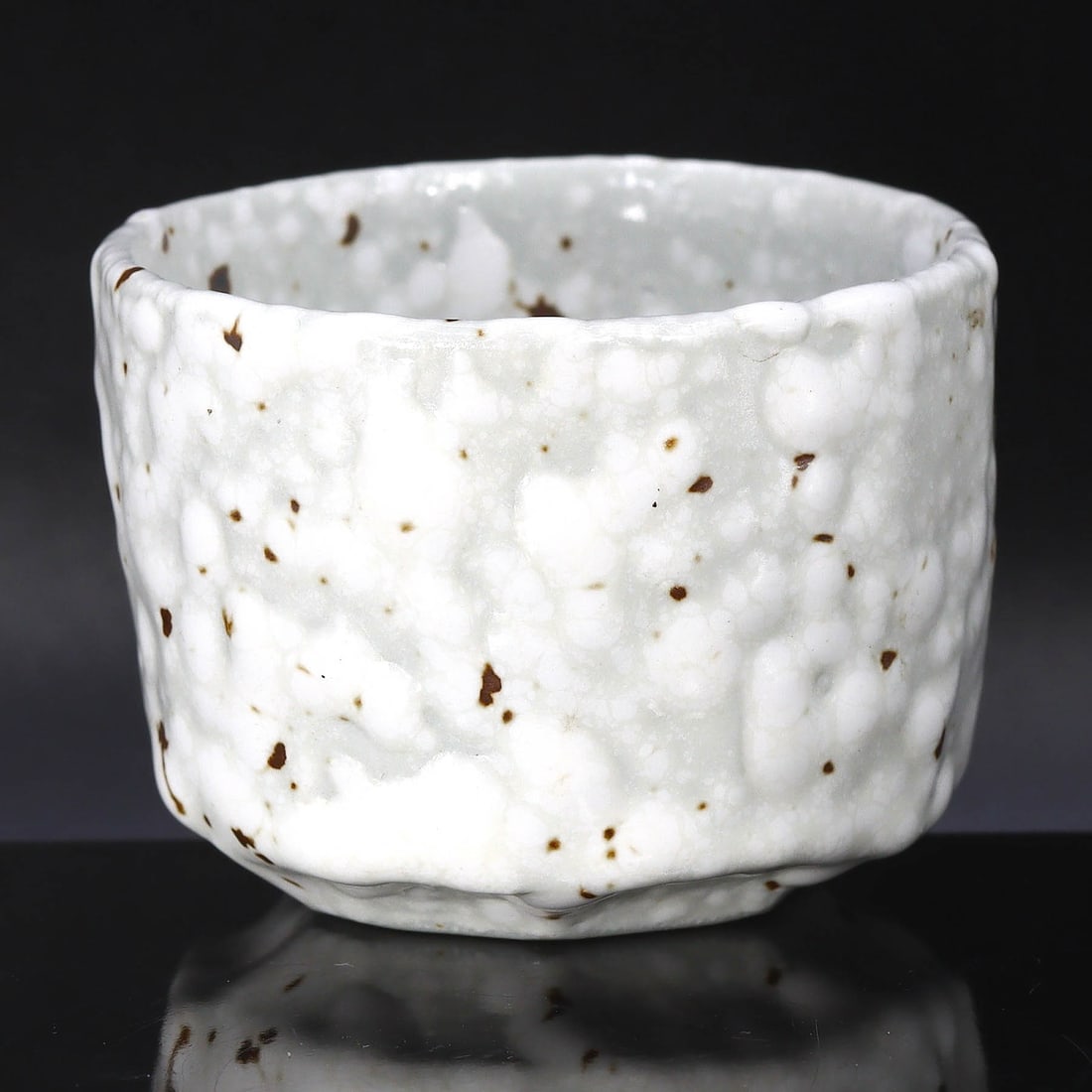 Speckled Ceramic Tea Cup: Japanese Showa Inspired Design (1 of 3)