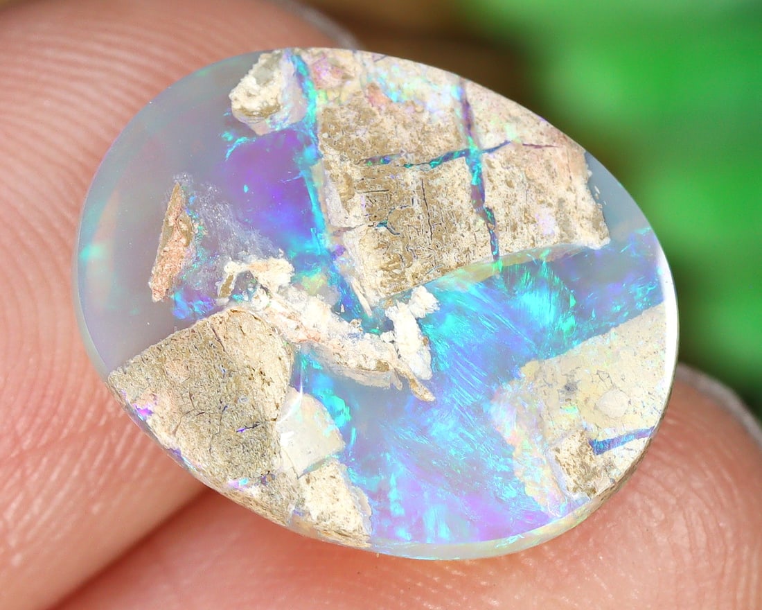 Australian Koroit Matrix Boulder Opal: Vibrant Tapestry of Nature's Brilliance (1 of 3)