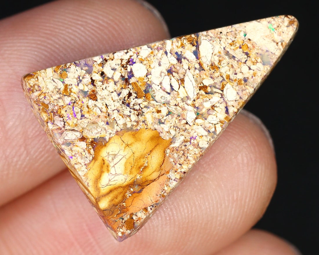 Australian Koroit Matrix Boulder Opal: Vibrant Tapestry of Nature's Brilliance (1 of 3)