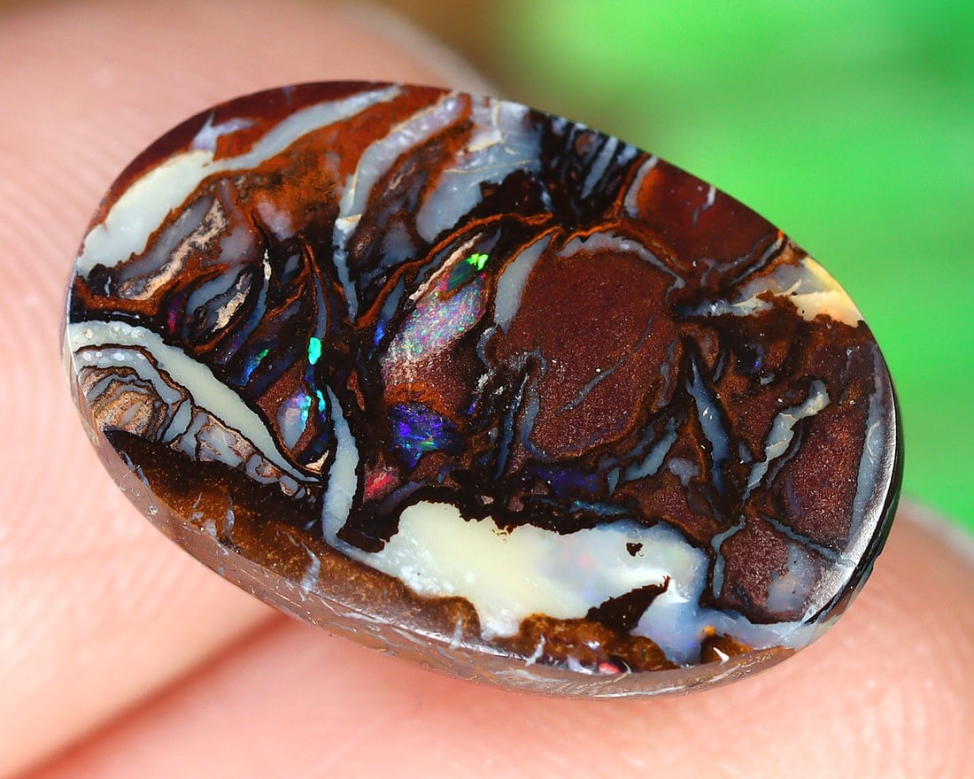 Australian Koroit Matrix Boulder Opal: Vibrant Tapestry of Nature's Brilliance (1 of 3)