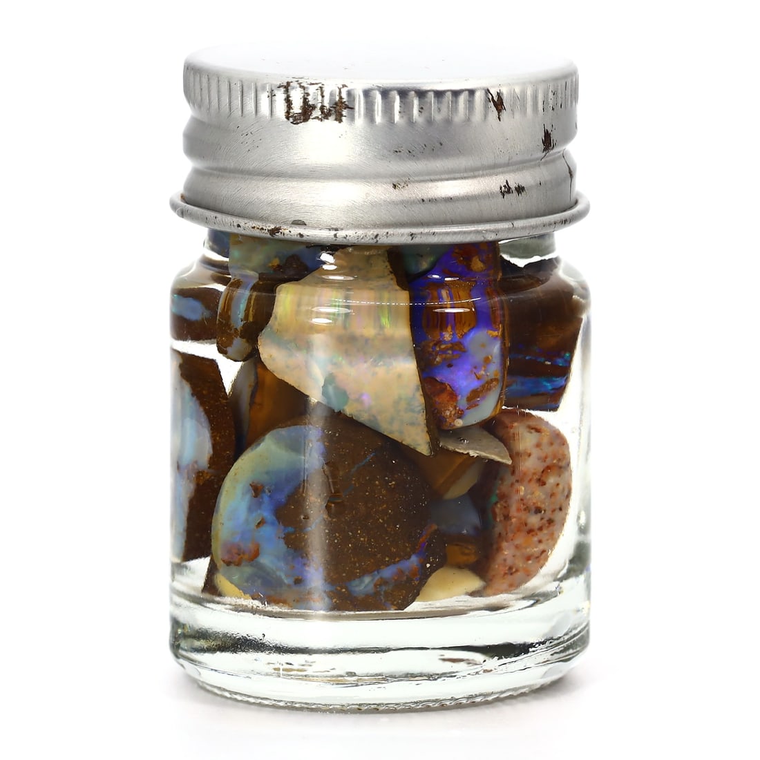 Australian Boulder Opal Rough: Mesmerizing Spectrum of Nature's Palette: Dimension: 4.5x3 cm Weight: 65 grams Estimate:$250-$450 In recent auctions, Australian Boulder Opals, especially in their rough form, have captured the fascination of many collectors. An analogous spe