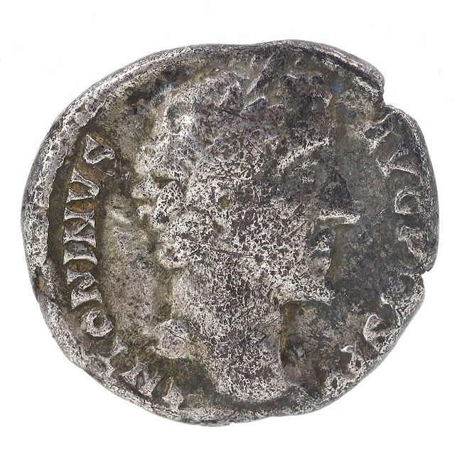 Ancient Roman Silver Coin: Antoninus Pius Era (138 AD - 161 AD) (1 of 2)