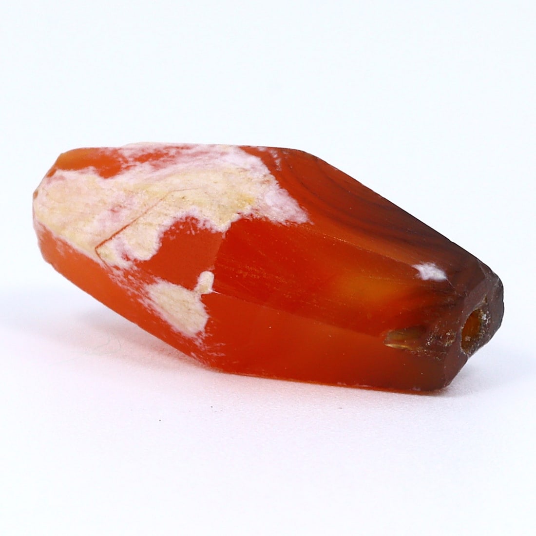 Ancient Bactrian Carnelian Agate Bead: Vibrant Glimpse of Central Asia Craftsmanship (2500-1500BC) (1 of 5)