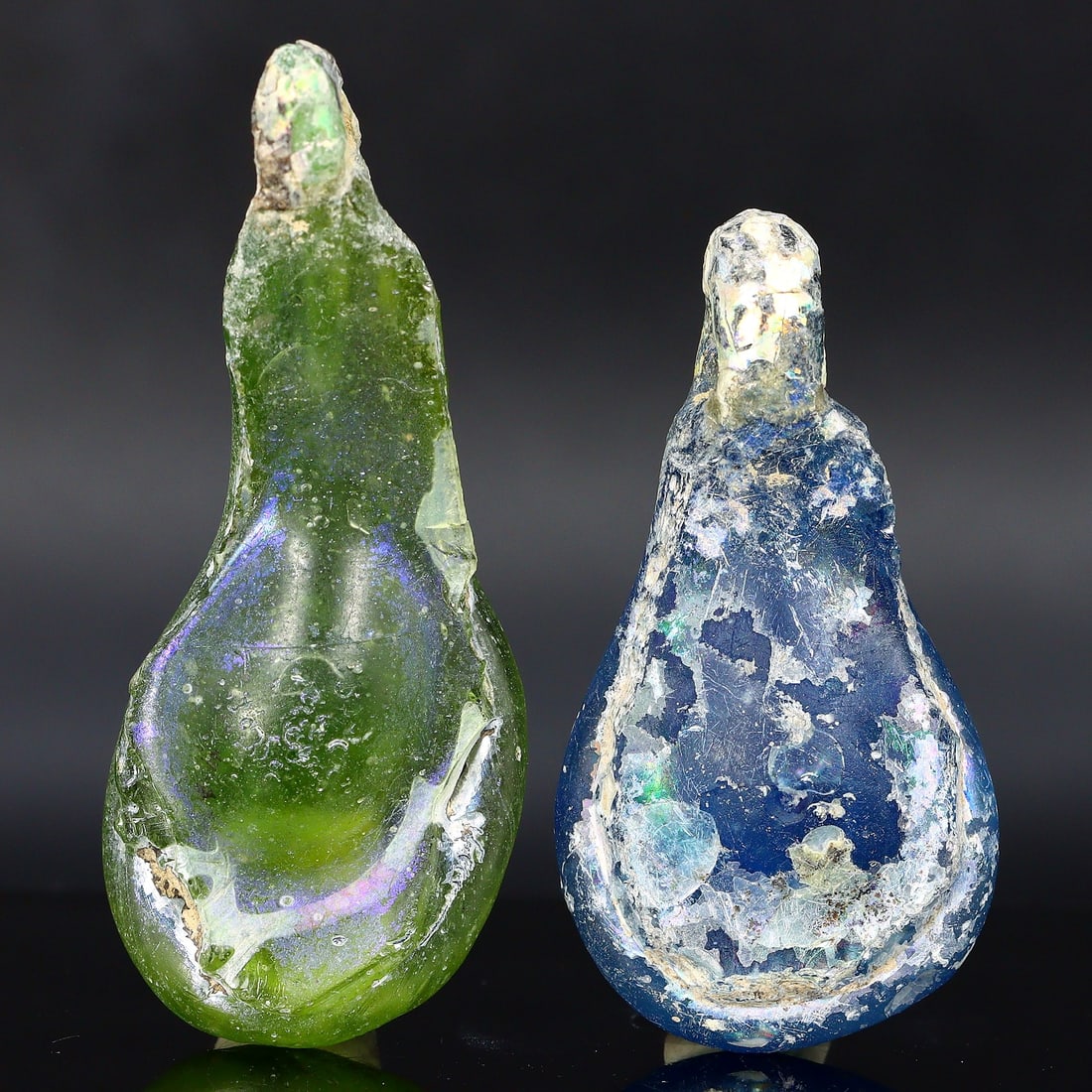 Antique Roman Glass Pendant Locket: Echoes of Ancient Metallurgical Mastery (1 BCE-400 CE) (1 of 2)