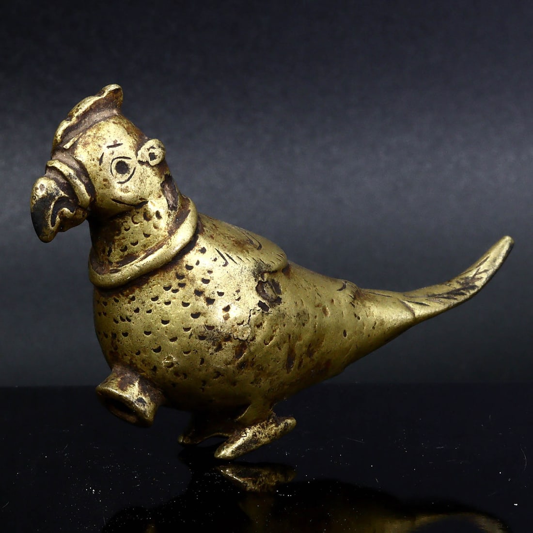 Exquisite Seljuk Brass Bird-Shaped Oil Lamp (11th-12th Century AD) (1 of 4)
