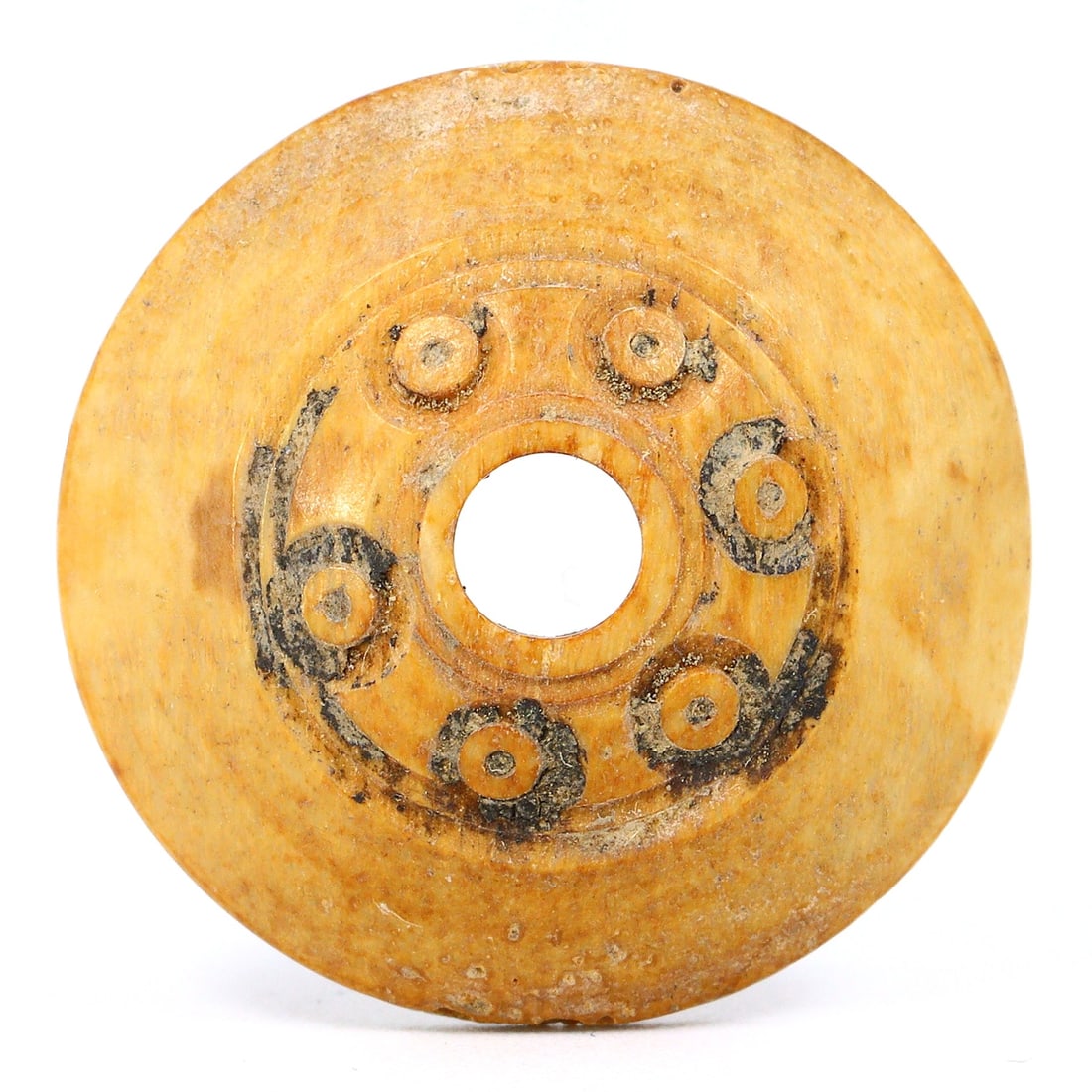 Spindle Whorl Beads from Central Asia: Achaemenid Era Artifacts (6th-4th Century BC): Dimension: 21x6mm Rarity Level: Highly Rare These beads are from the Achaemenid Empire period, making them over two millennia old. Such artifacts are rarely found in this condition. Estimate: $200-$40