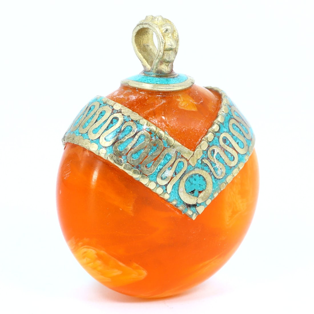 Authentic Vintage Tibetan Prayer Bead Pendant Locket (1 of 3)