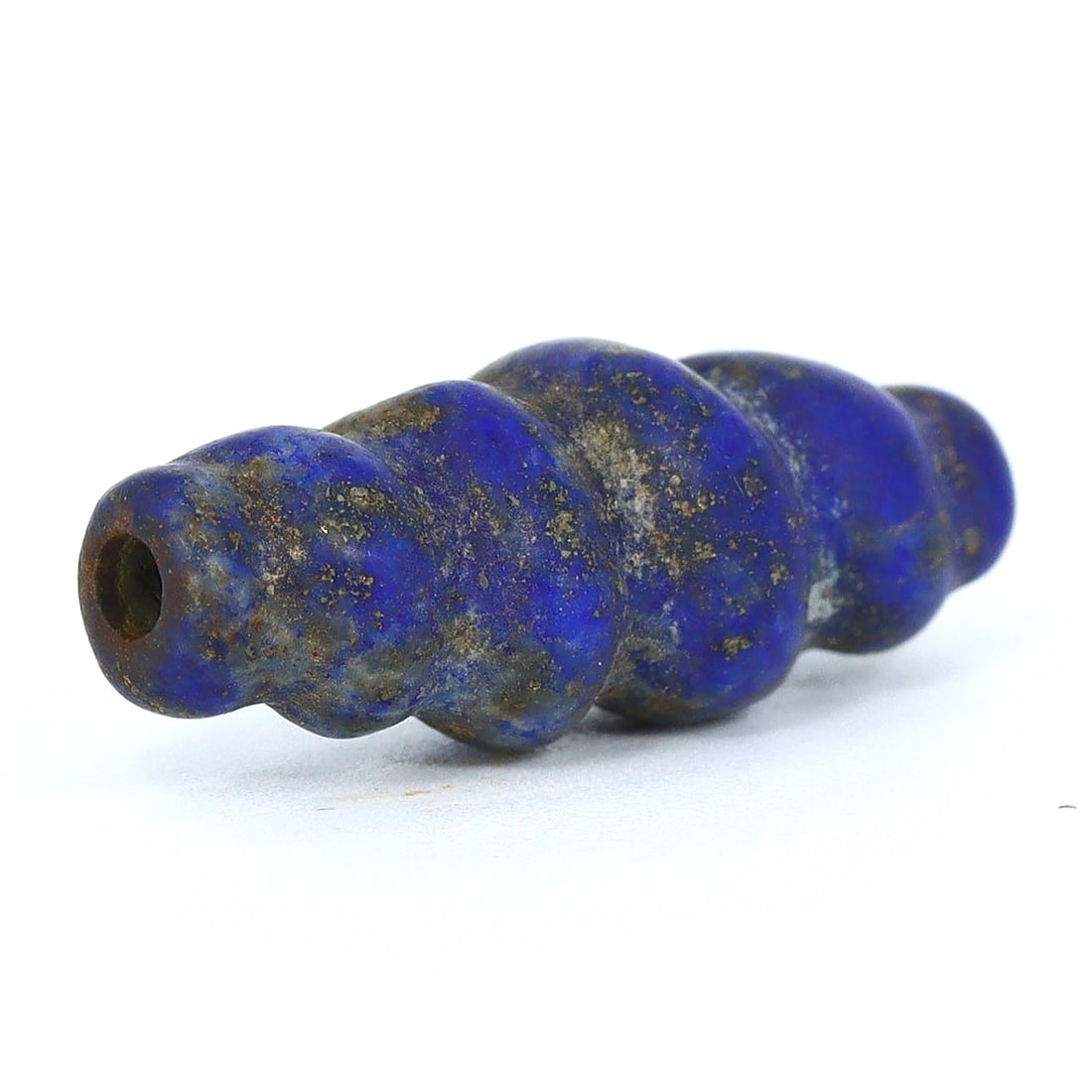 Timeless Mesopotamian Craft: Swirl Lapis Lazuli Bead (c. 3000-2000 BC) (1 of 4)