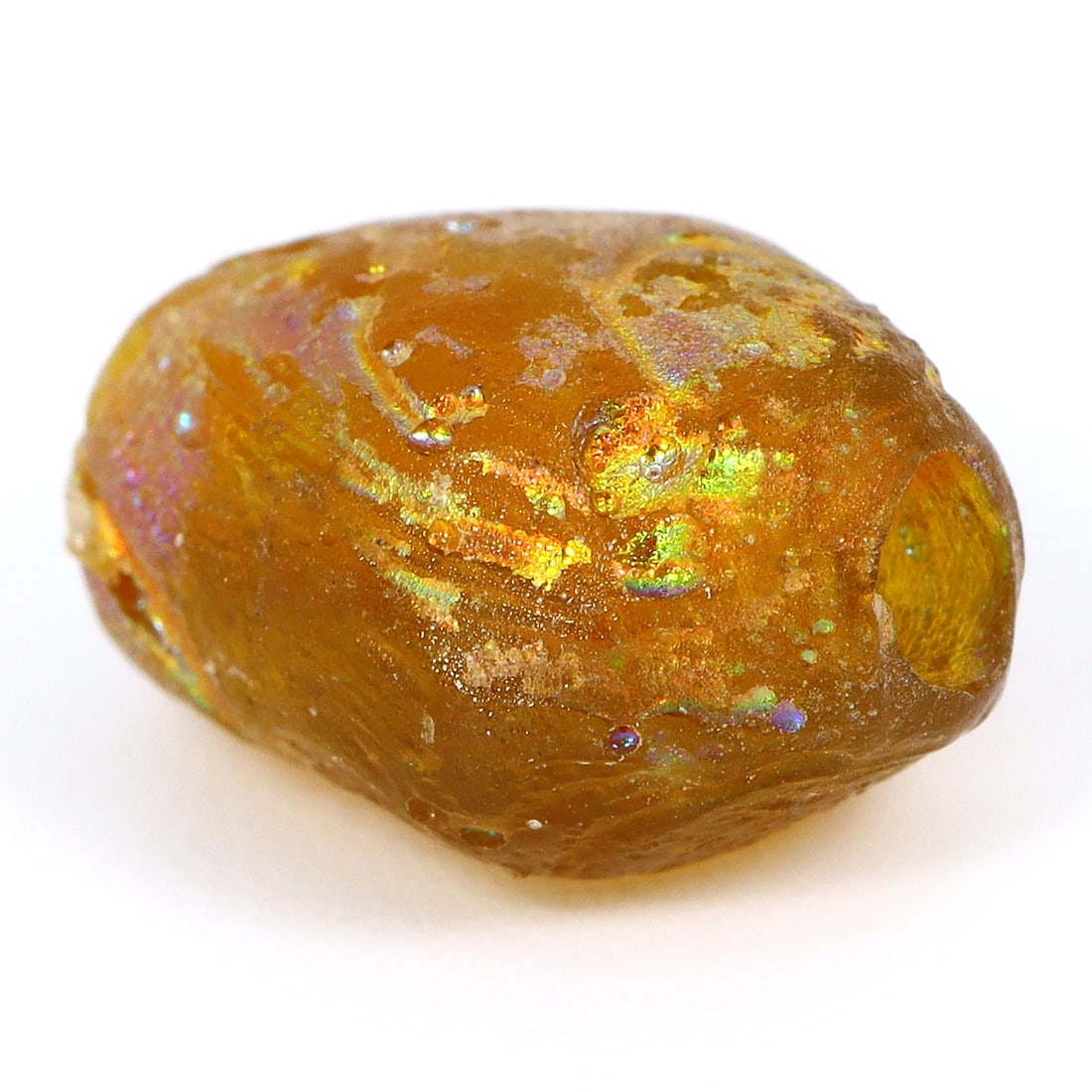 Radiant Hellenistic Monochrome Glass Bead, Ancient Greece (323-30 BC) (1 of 4)