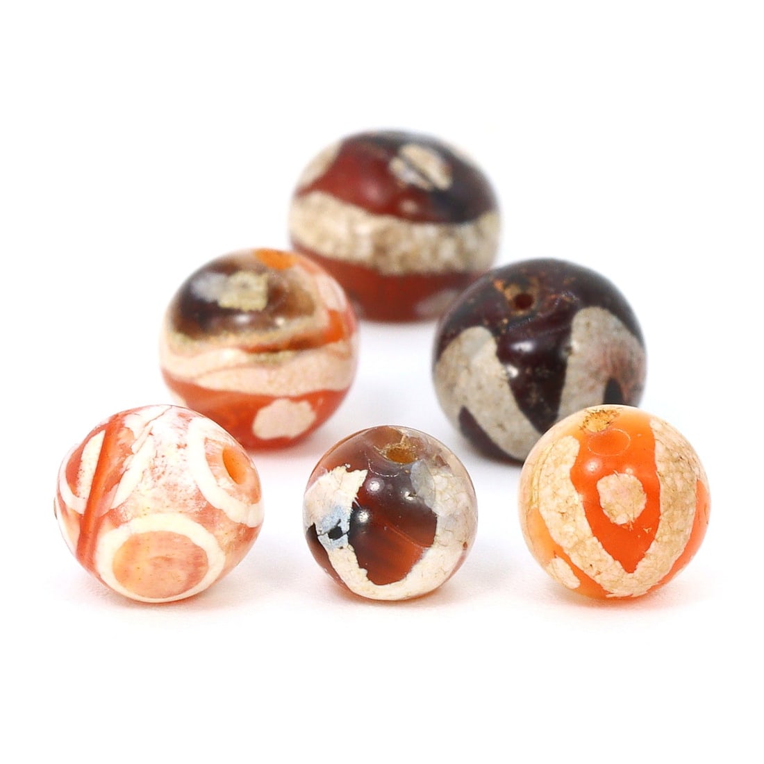 Timeless Beauty: Pyu's Etched Carnelian Bead, 2nd Century BCE - 9th Century CE (1 of 2)