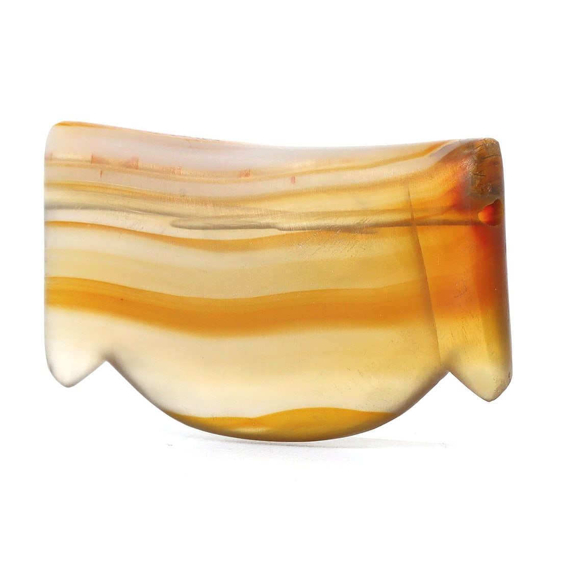 Silk Road Era Striped Agate 'S'-shaped Bead - Ancient Ornament (1300-1500 AD) (1 of 3)
