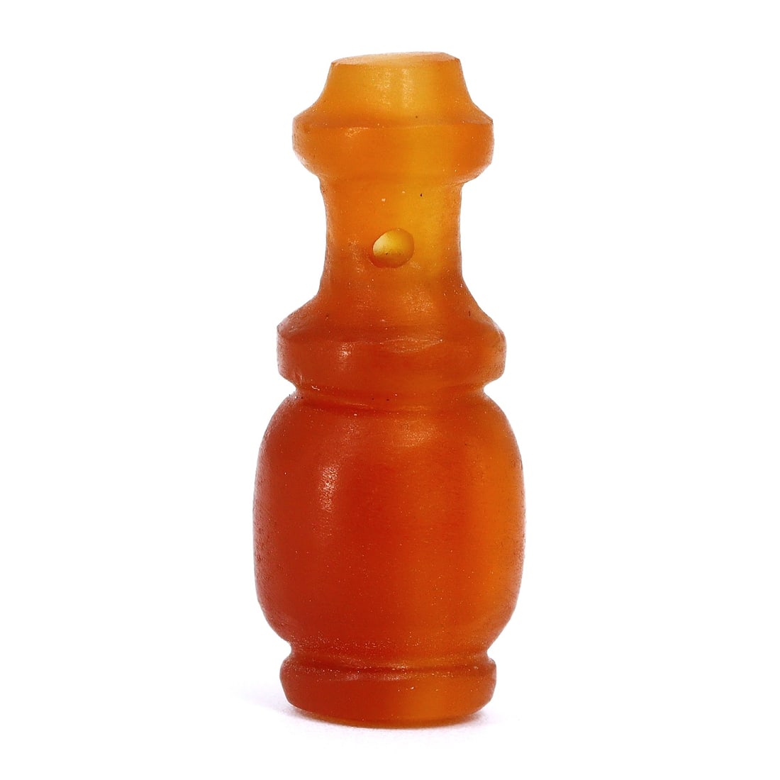 Exquisite Late Medieval South Asian Carnelian Bead (Circa 1400-1500 AD): Dimension: 23x9mm Introduction: Embark on a historical journey with this exceptional carnelian bead from the late medieval period of South Asia, estimated to be from the years 1400 to 1500 AD. This pi