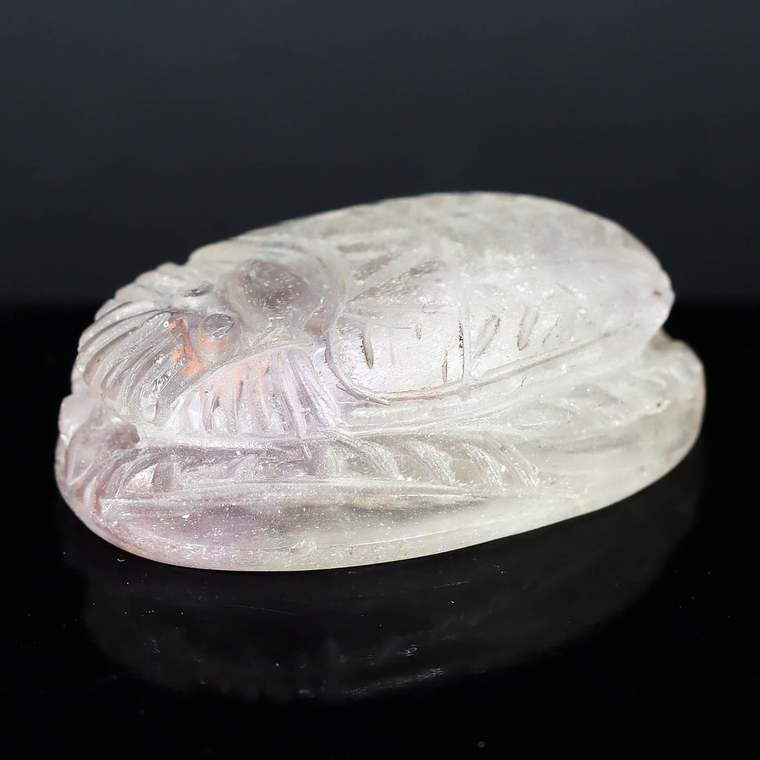 Intriguing Ancient Egyptian Carved Scarab Bead Seal (1500-1400 BC): Dimension: 27x18mm Introduction: Unveil the mysteries of ancient Egypt with this captivating carved scarab bead, dated between 1500 and 1400 BC. This small but significant artifact encapsulates the es