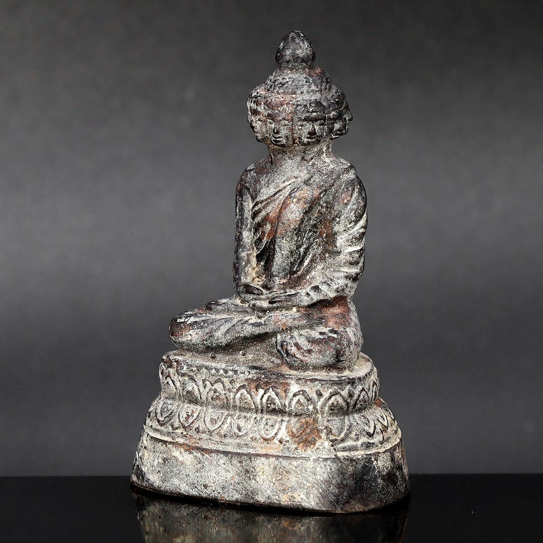 Antique Southeast Asian Ten-Faced Buddha Statue Figurine (11th-12th Century CE) (1 of 6)