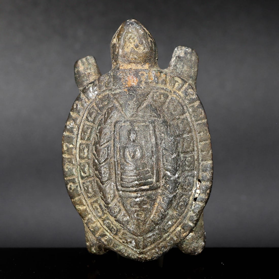 Exceptional Southeast Asian Buddha Inscribed Tortoise Figurine - 1st Millennium CE (1 of 6)