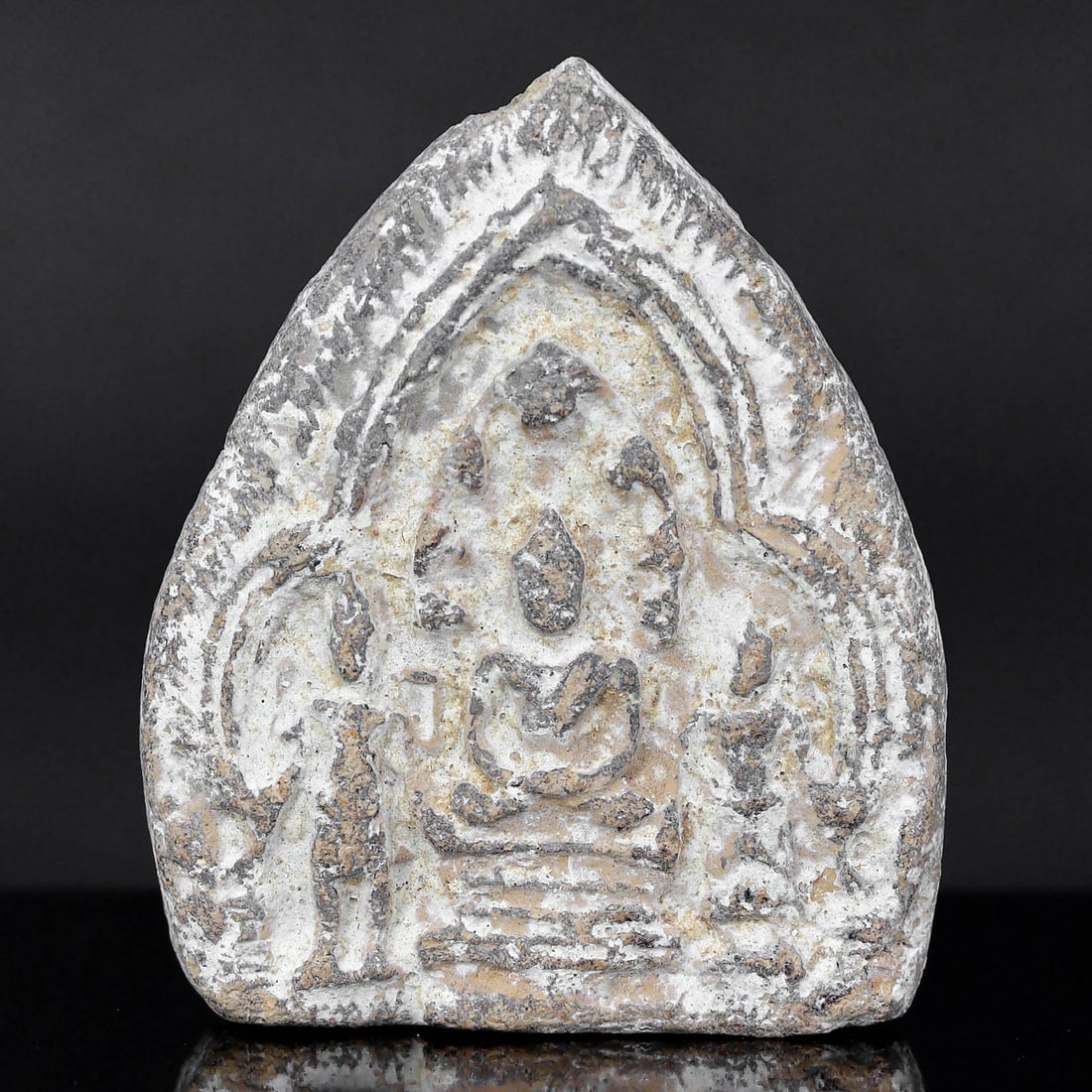 Intricately Carved Southeast Asian Terracotta Buddha Arch, Circa 9th-11th Century (1 of 2)