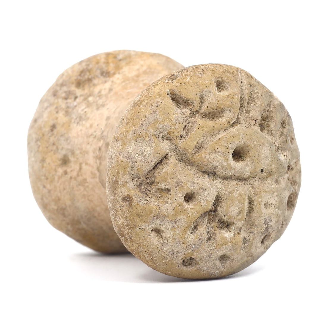 Rare Ancient Terracotta Solar Deity Stamp Seal, Near East (3rd Millennium BC) (1 of 6)