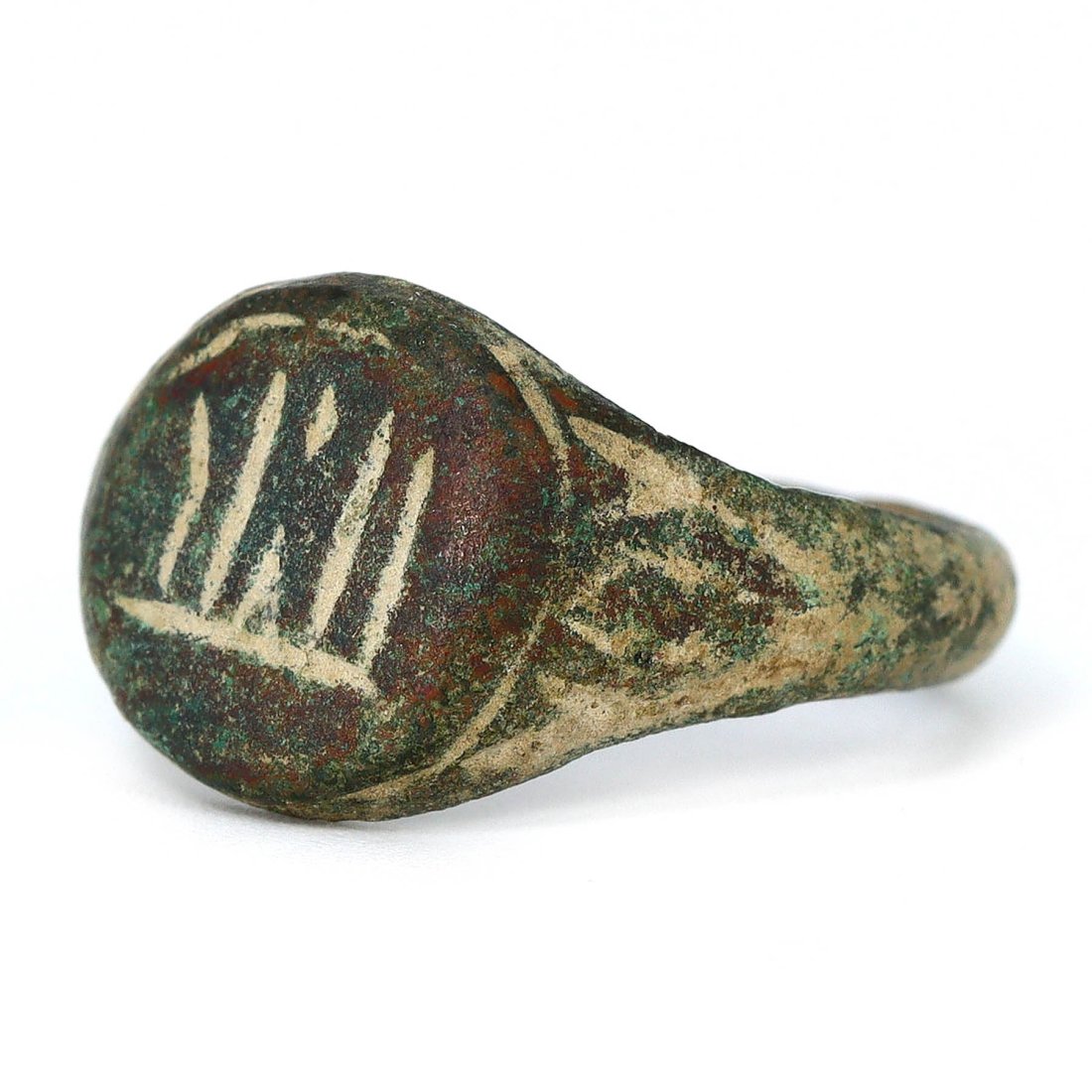 Ancient Bronze Signet Ring with Inscription, Near East (1st Millennium BC) (1 of 4)