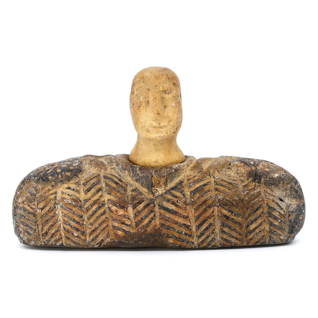 Bactrian Engraved Stone Idol Sculpture (2000-1800 BC) (1 of 3)