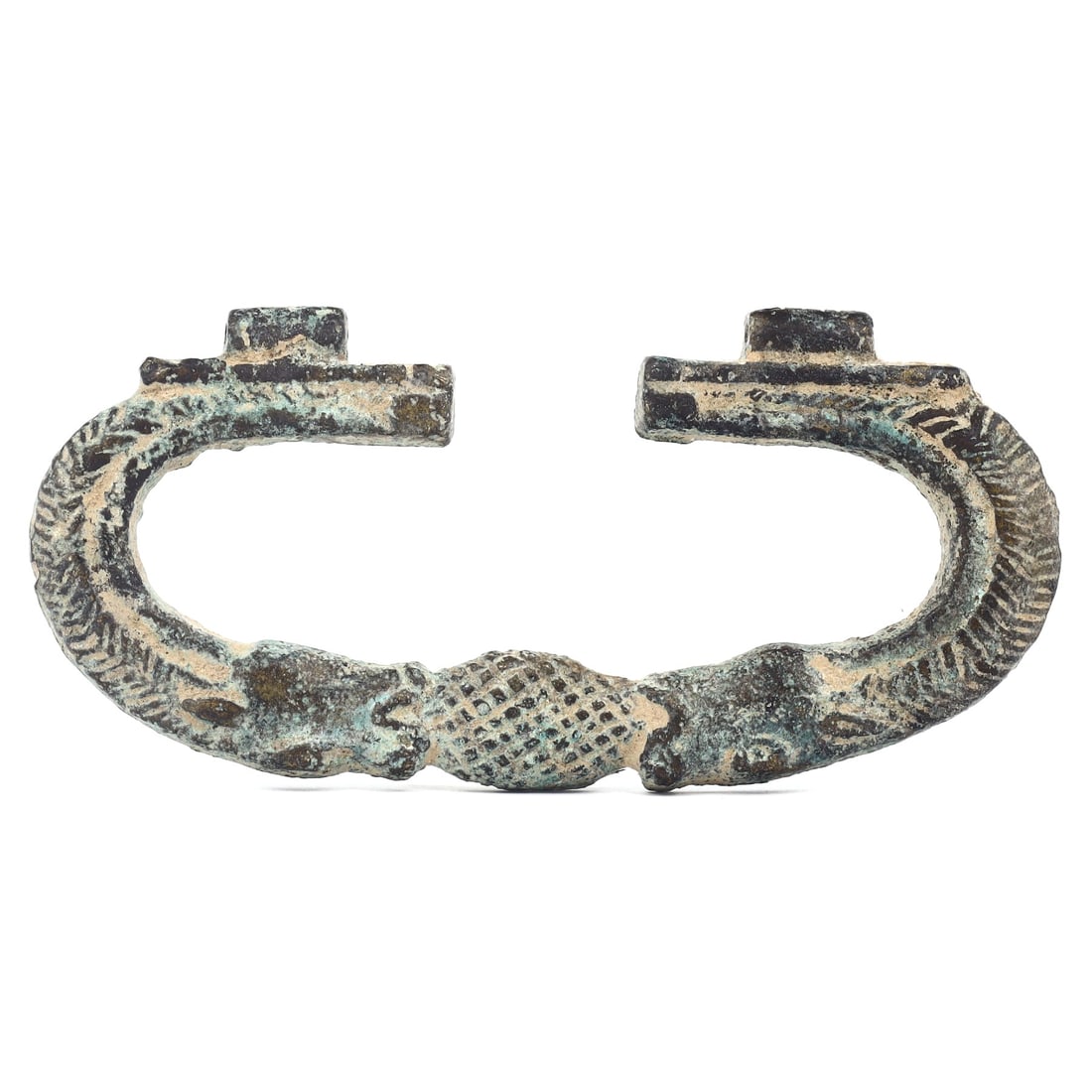 Viking Era Bronze Door Knocker with Biting-Beasts Motif (800-1050 AD) (1 of 3)