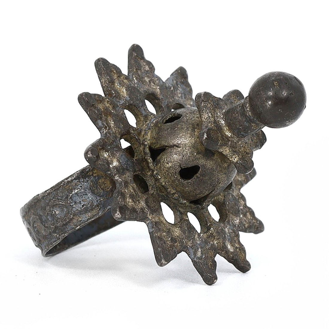 Ancient Byzantine Era Ornate Silver Ring (330-1453 AD) (1 of 4)