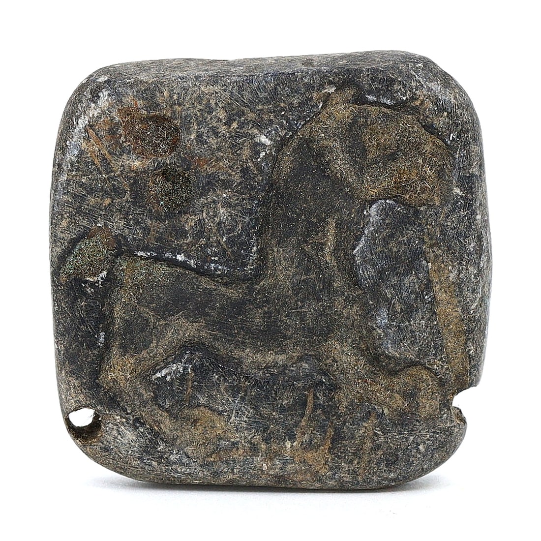 Ancient Near Eastern Black Steatite Stamp Seal Tablet (2000-1600 BC) (1 of 4)