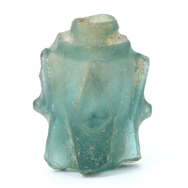 Tulunid-Fatimid Egyptian Molar Flask, Islamic Glass Art (9th-10th Century) (1 of 5)