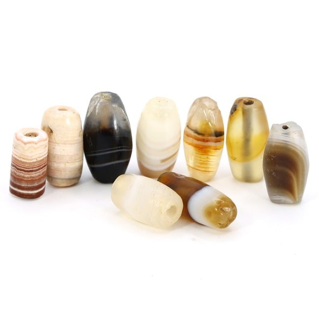 Group of 9 Ancient Coptic Bead Amulet from Byzantine Egypt (4th-7th Century AD) (1 of 3)