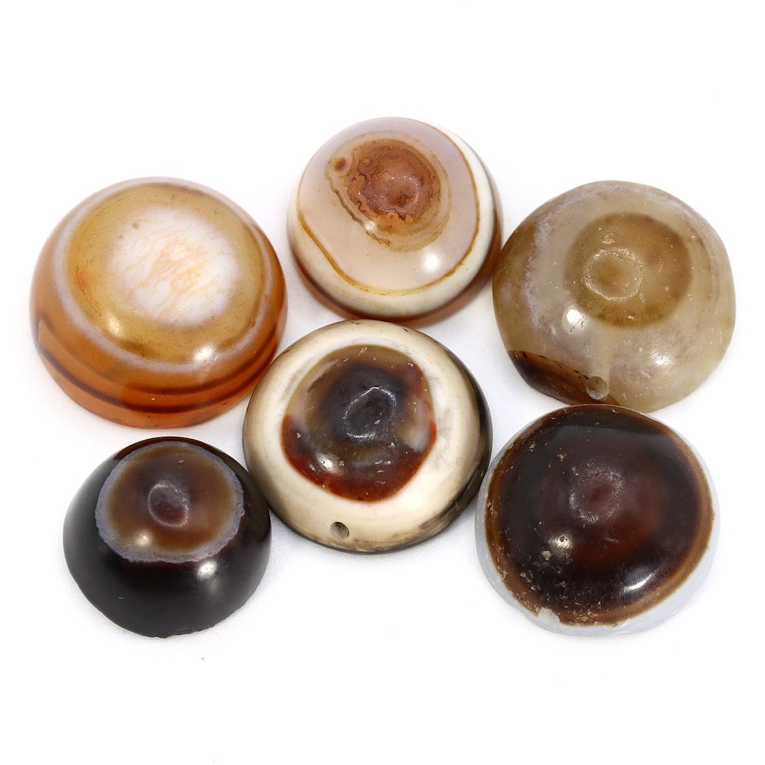 Tibetan Ancient Luk Mik Goat Eye Amulet Bead Collection (17th-19th Century AD) (1 of 3)