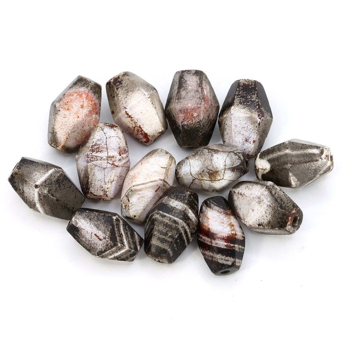 Group of 13 Ancient Carnelian Bead Amulets, Classical Antiquities (1 of 2)