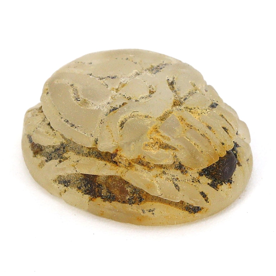 Ancient Egyptian Quartz Scarab Seal Amulet (1550-1070 BC) (1 of 4)