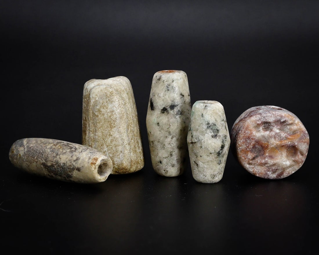 Group of 6 Parthian Era Ancient Mixed Shaped Amulet, 1st-3rd Century CE (1 of 2)