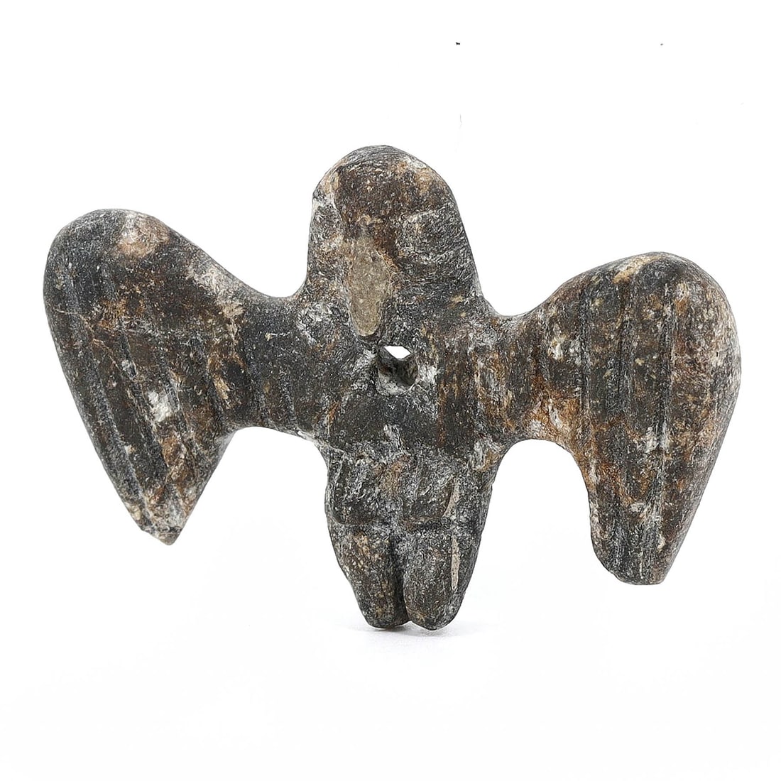 Ancient Roman-Byzantine Steatite Chlorite Eagle Carving Figure (1st-7th Century AD): This exquisite ancient relic, a Steatite Chlorite eagle carving figure, hails from the ancient Roman-Byzantine era, dating back to the 1st-7th century AD. Measuring approximately 5.5x3.5 cm (2.17x1.38