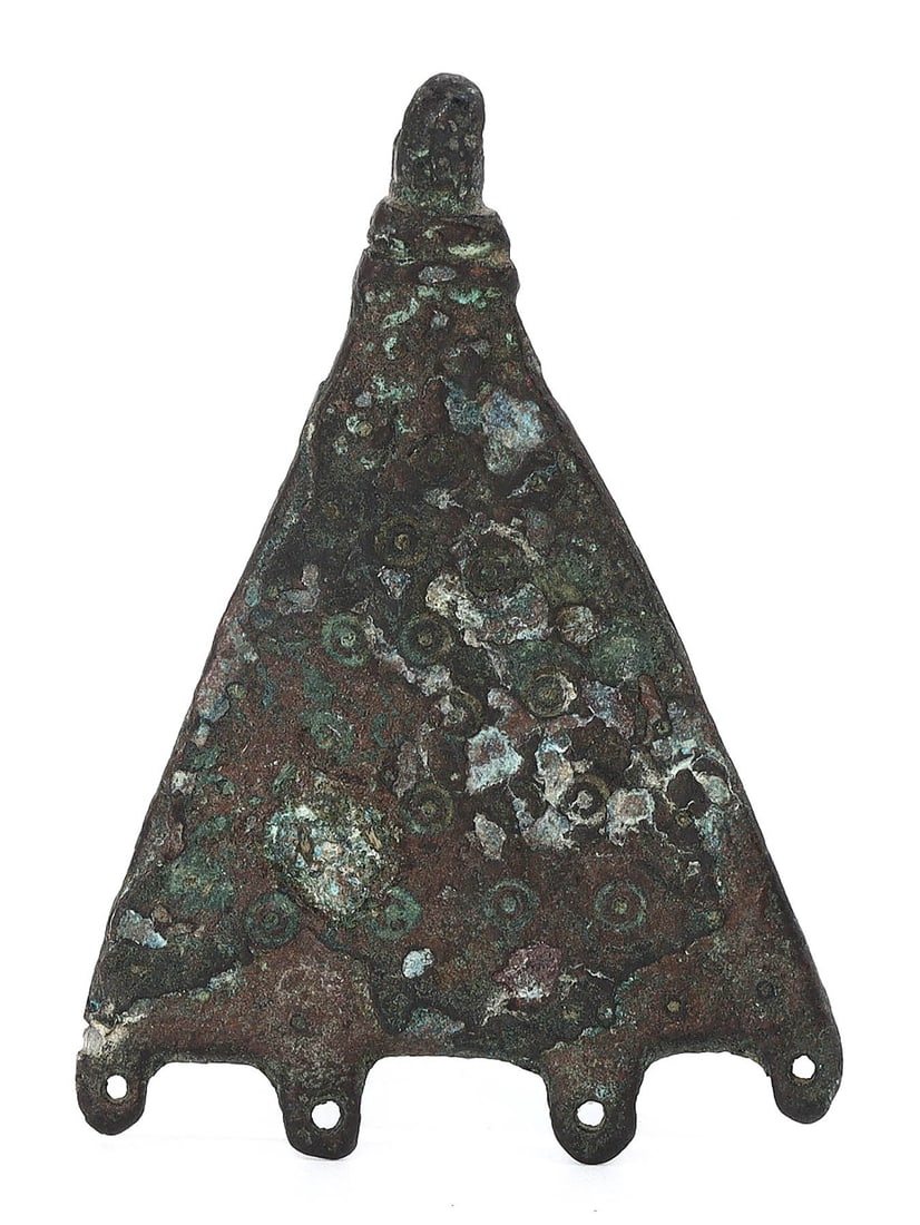 Ancient Bronze Pendant with Eye Dot Marking (Late Roman - Byzantine, 3rd-7th AD) (1 of 3)