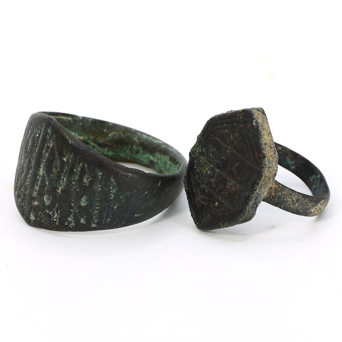 Byzantine Era Bronze Signet and Stamp Seal Rings (4th-6th Century AD) (1 of 3)