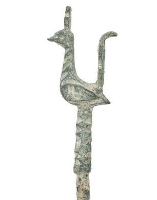 Ancient Luristan Bronze Bird Hair Pin (1000-650 BC) (1 of 3)