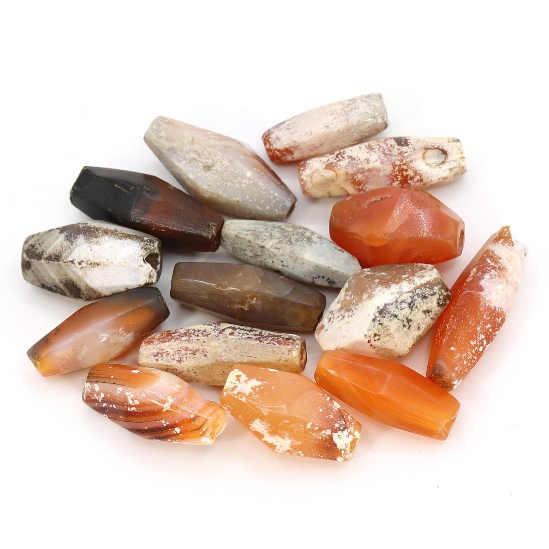 Harappan Civilization Ancient Agate Facet Carnelian Amulet Bead Set (circa 2500-1500 BC) (1 of 1)