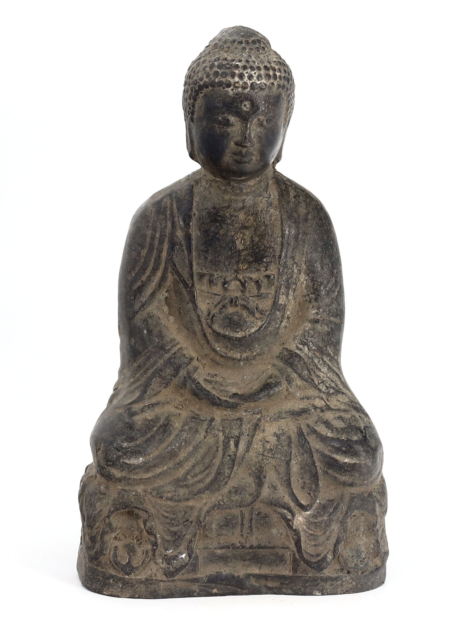 6 inches Antique Chinese Ming Dynasty Bronze Buddha Statue (1368-1644 AD) (1 of 4)