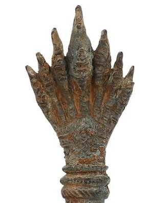 Indochinese Style Bronze Ritual Dagger with Multi-Headed Dragon, 17th-19th Century AD (1 of 5)
