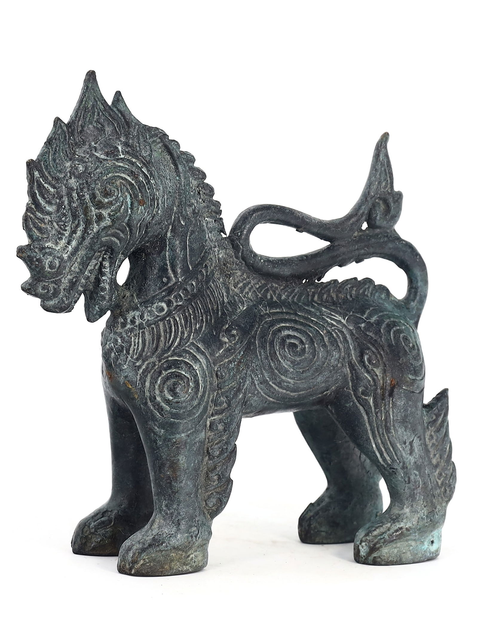 17th-18th Century AD Antique Thai Guardian Foo Lion Dogs (1 of 3)