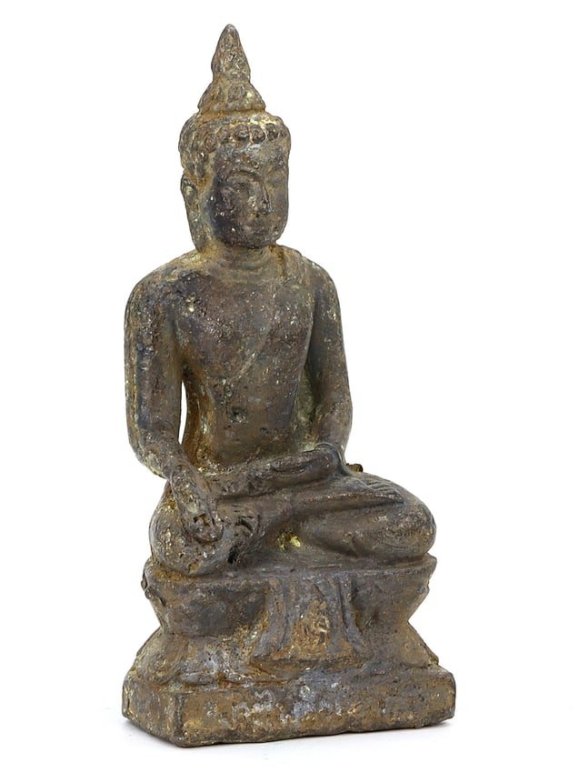 Antique Southeast Asian Bronze Buddha, 18th-19th Century AD (1 of 3)